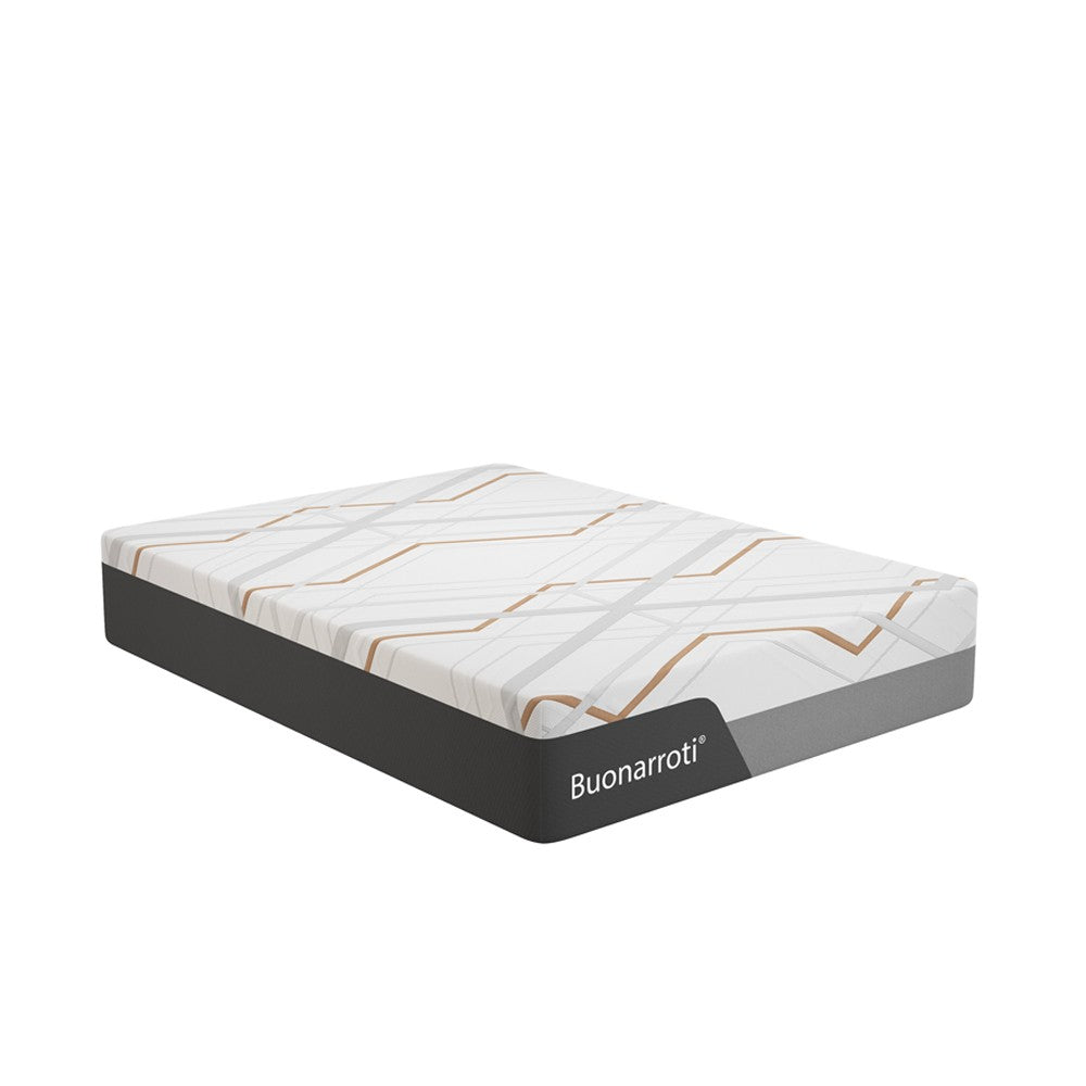 Materasso una piazza e mezza Corvo con memory foam molle insacchettate e tessuto rinfrescante sfoderabile 120x190x30H cm.