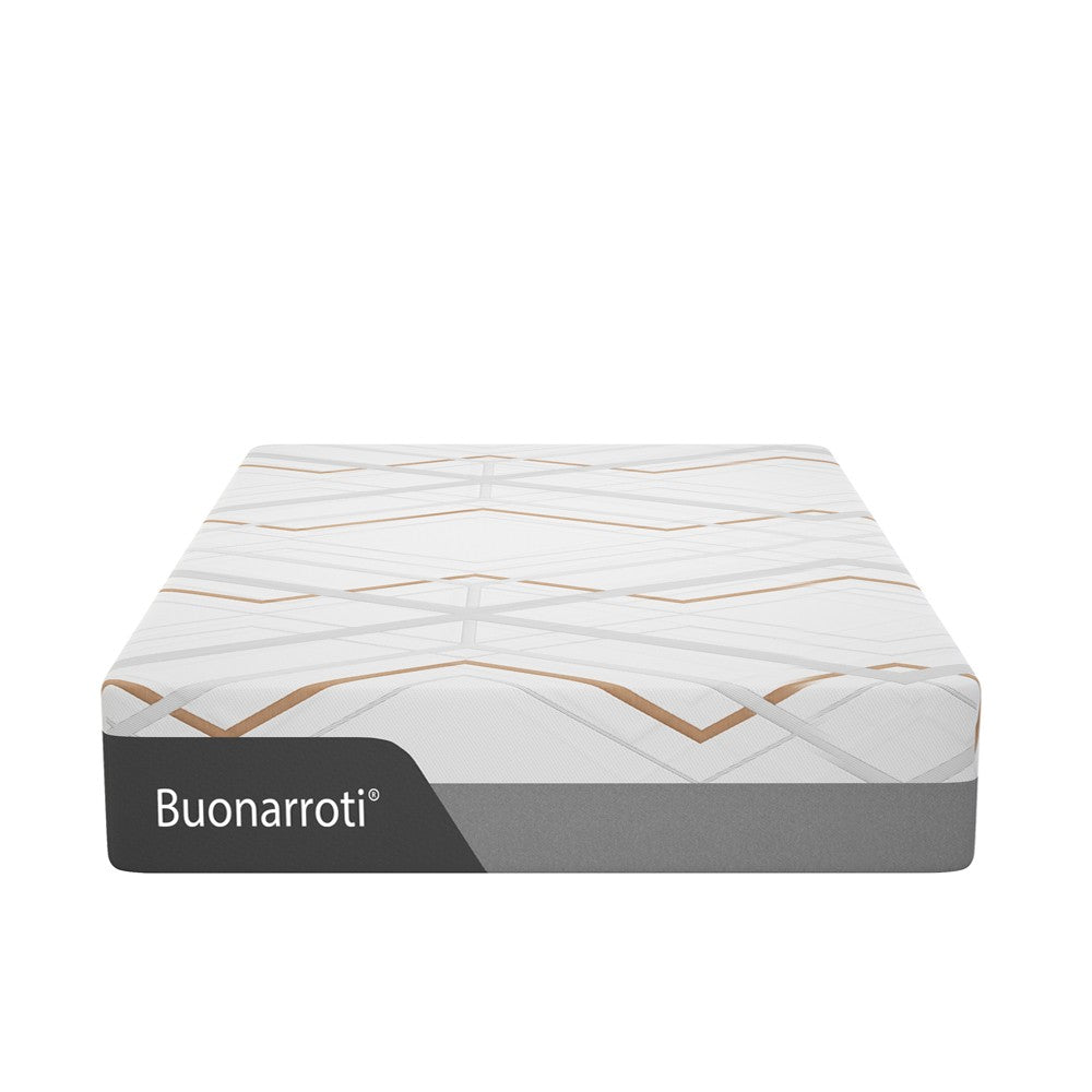 Materasso una piazza e mezza Corvo con memory foam molle insacchettate e tessuto rinfrescante sfoderabile 120x190x30H cm.