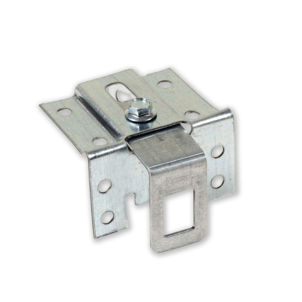 Mensola regolabile per pensili 0162PZNM per pensili prezincato montata Made in Italy