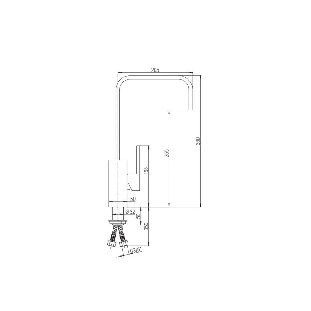 Miscelatore da cucina Paini 84CR572R DAX cromato