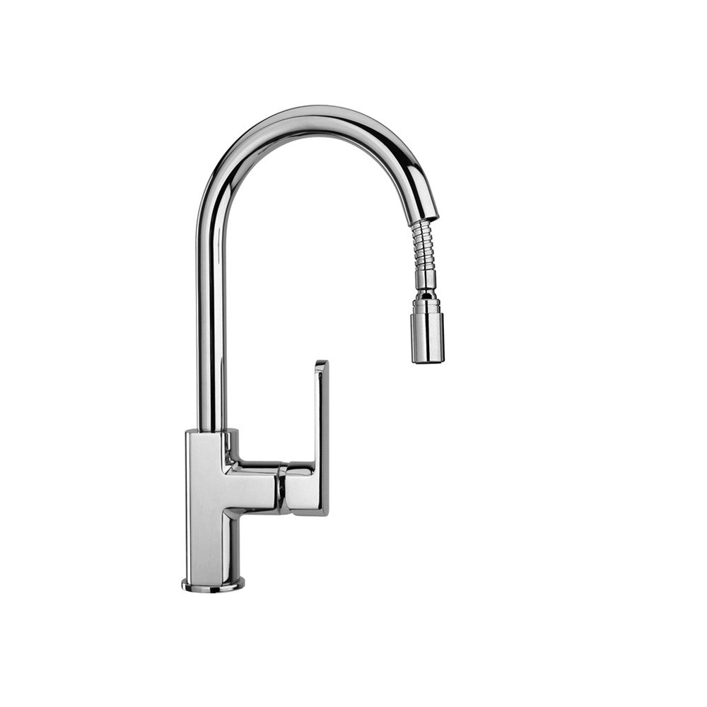 Miscelatore da cucina Paini 86CR591 cromato doccetta monogetto