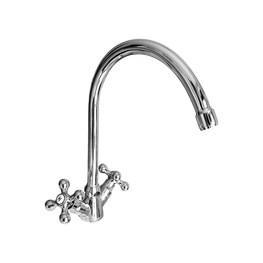 Miscelatore per cucina Biella con manopole finitura cromo