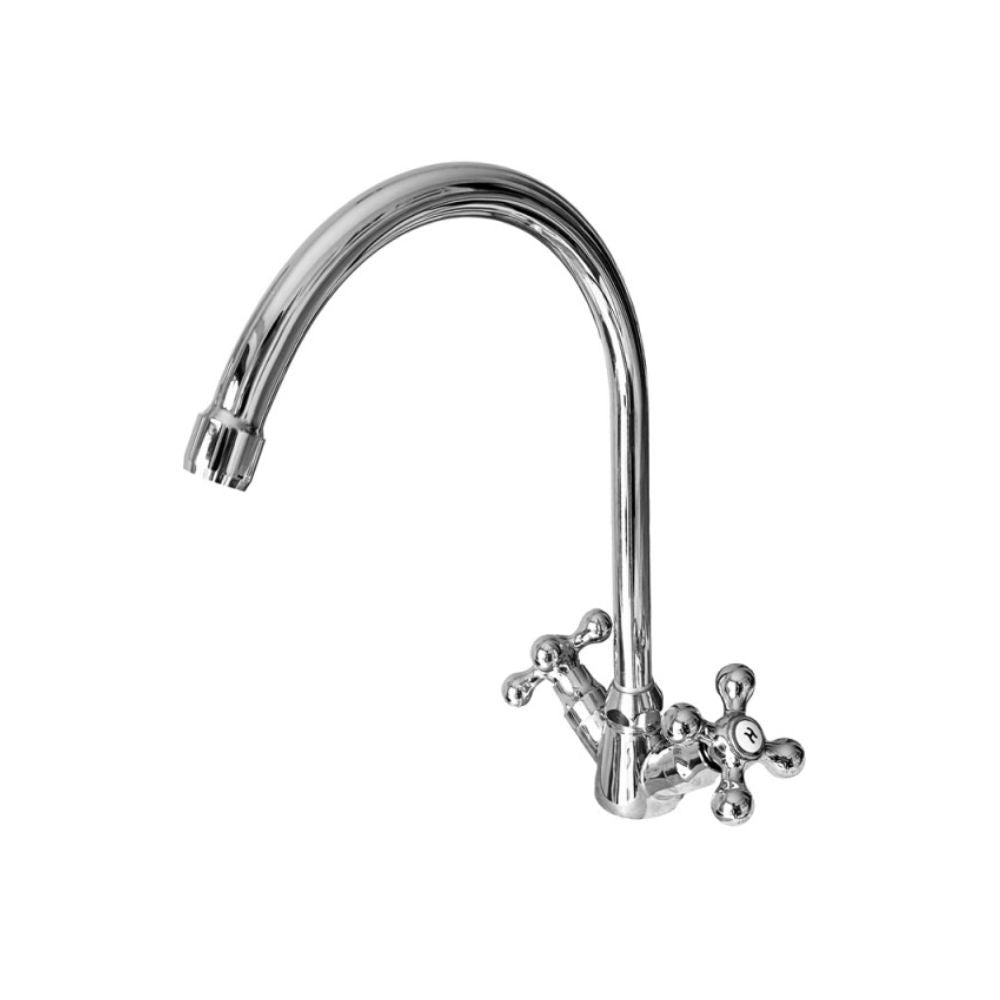 Miscelatore per cucina Biella con manopole finitura cromo