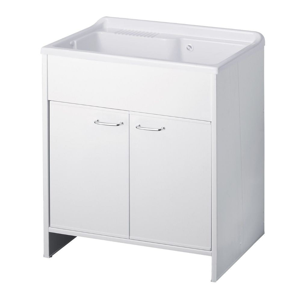 Mobile lavatoio Garden 80x50 cm 2 ante colore bianco