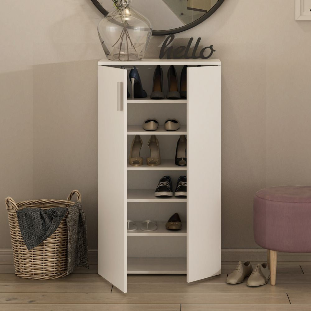 Mobile multiuso Lucio 2 ante H 120cm. colore bianco