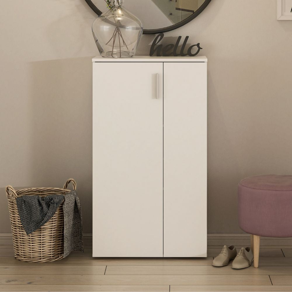 Mobile multiuso Lucio 2 ante H 120cm. colore bianco