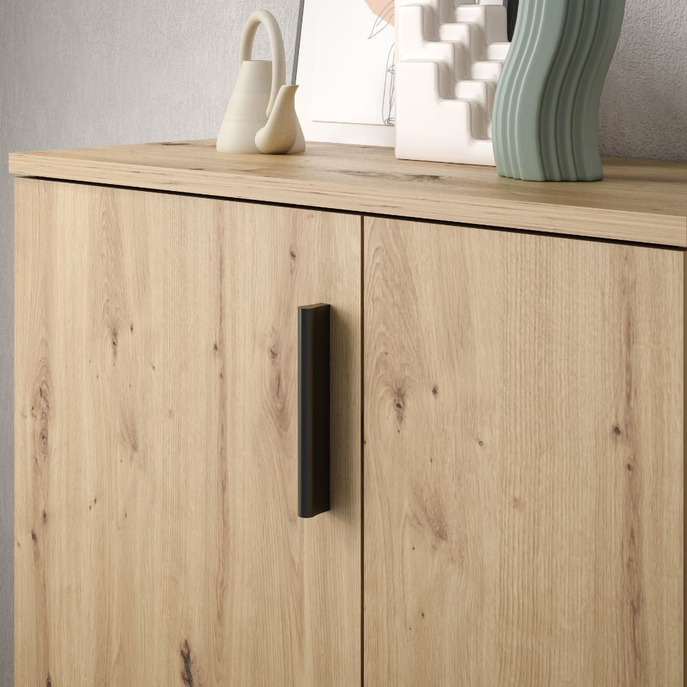 Mobile multiuso Lucio 2 ante H 120cm. colore rovere