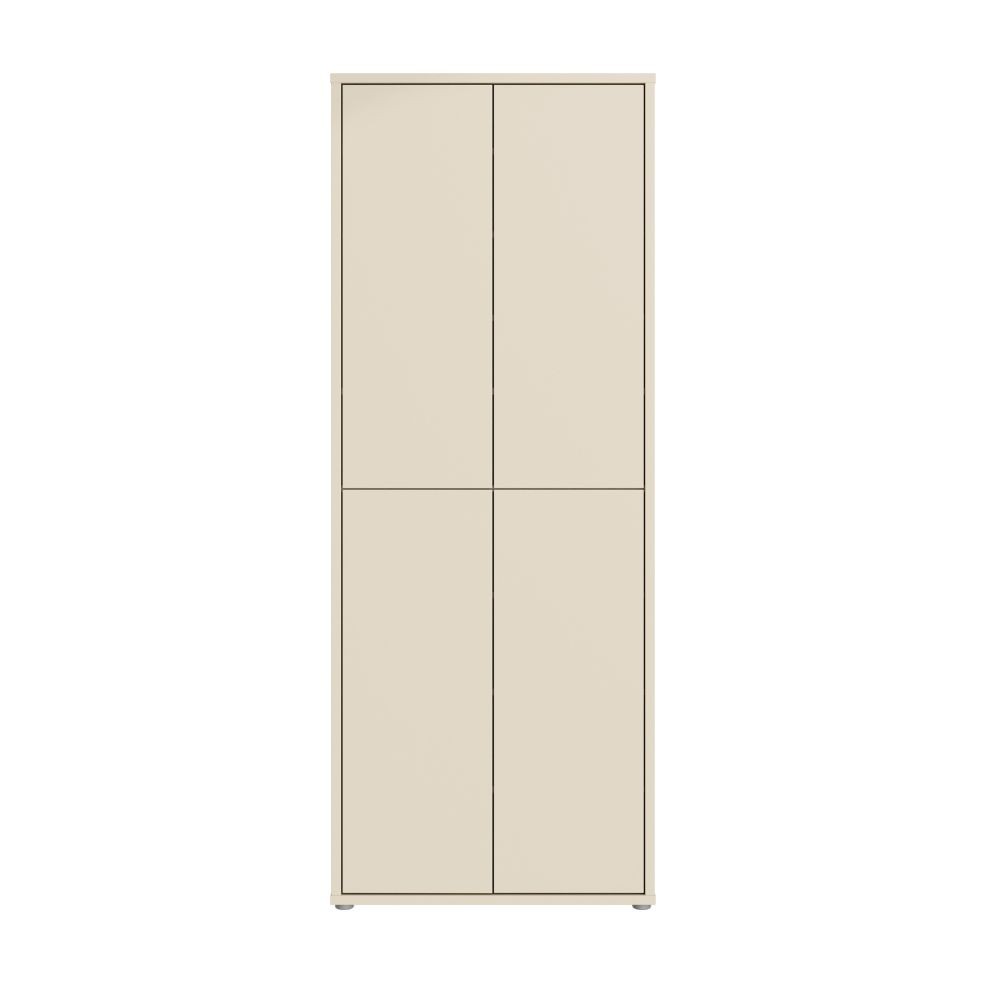 Mobile multiuso Medea 4 ante colore cashmere 74.5x34.9xH 191.9 cm.