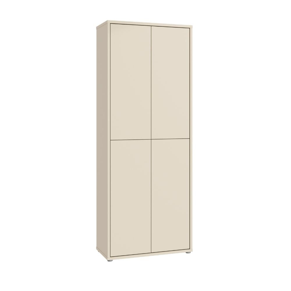 Mobile multiuso Medea 4 ante colore cashmere 74.5x34.9xH 191.9 cm.