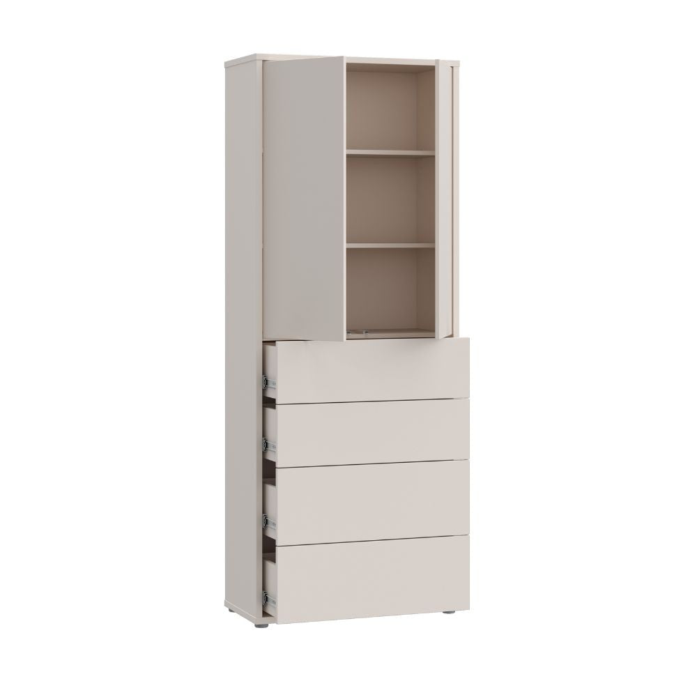 Mobile multiuso Medea 4 cassetti e 2 ante colore cashmere