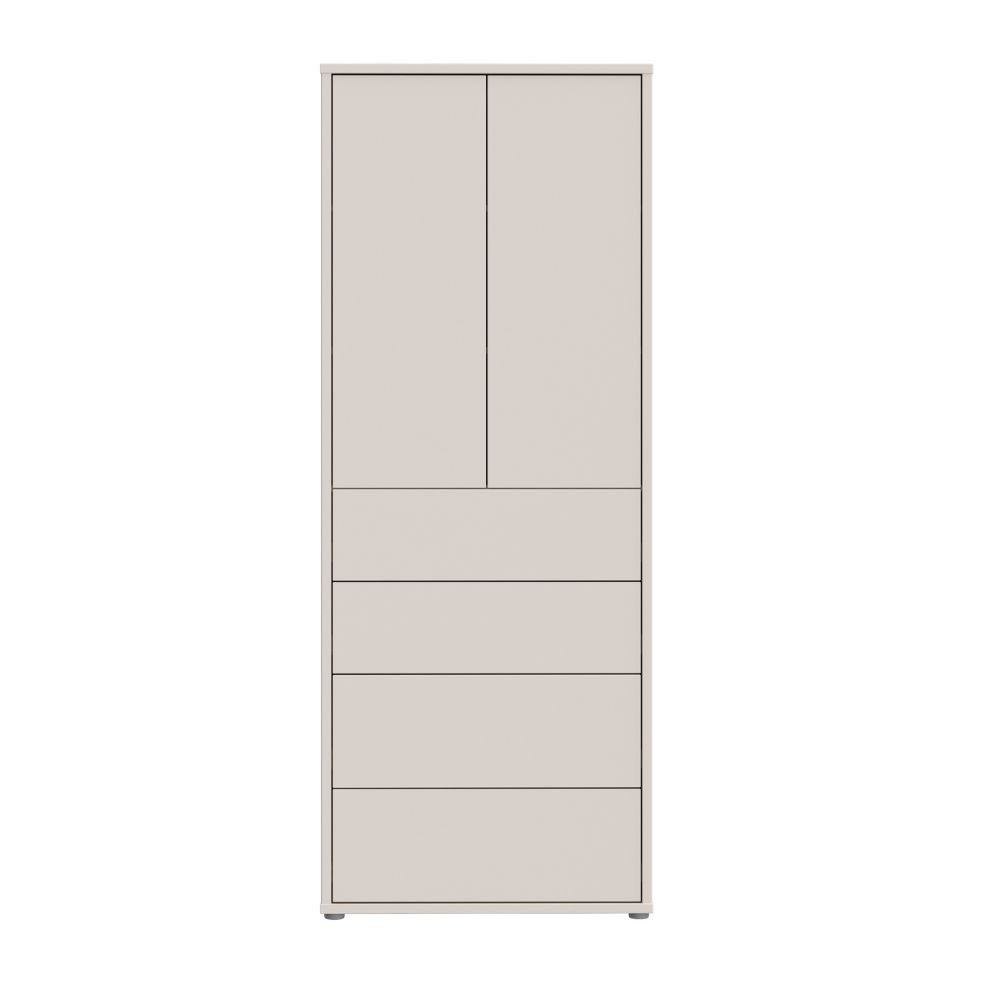 Mobile multiuso Medea 4 cassetti e 2 ante colore cashmere