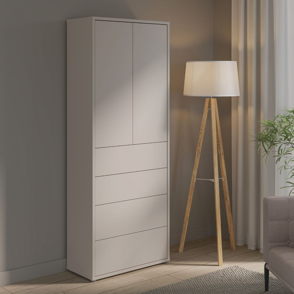 Mobile multiuso Medea 4 cassetti e 2 ante colore cashmere