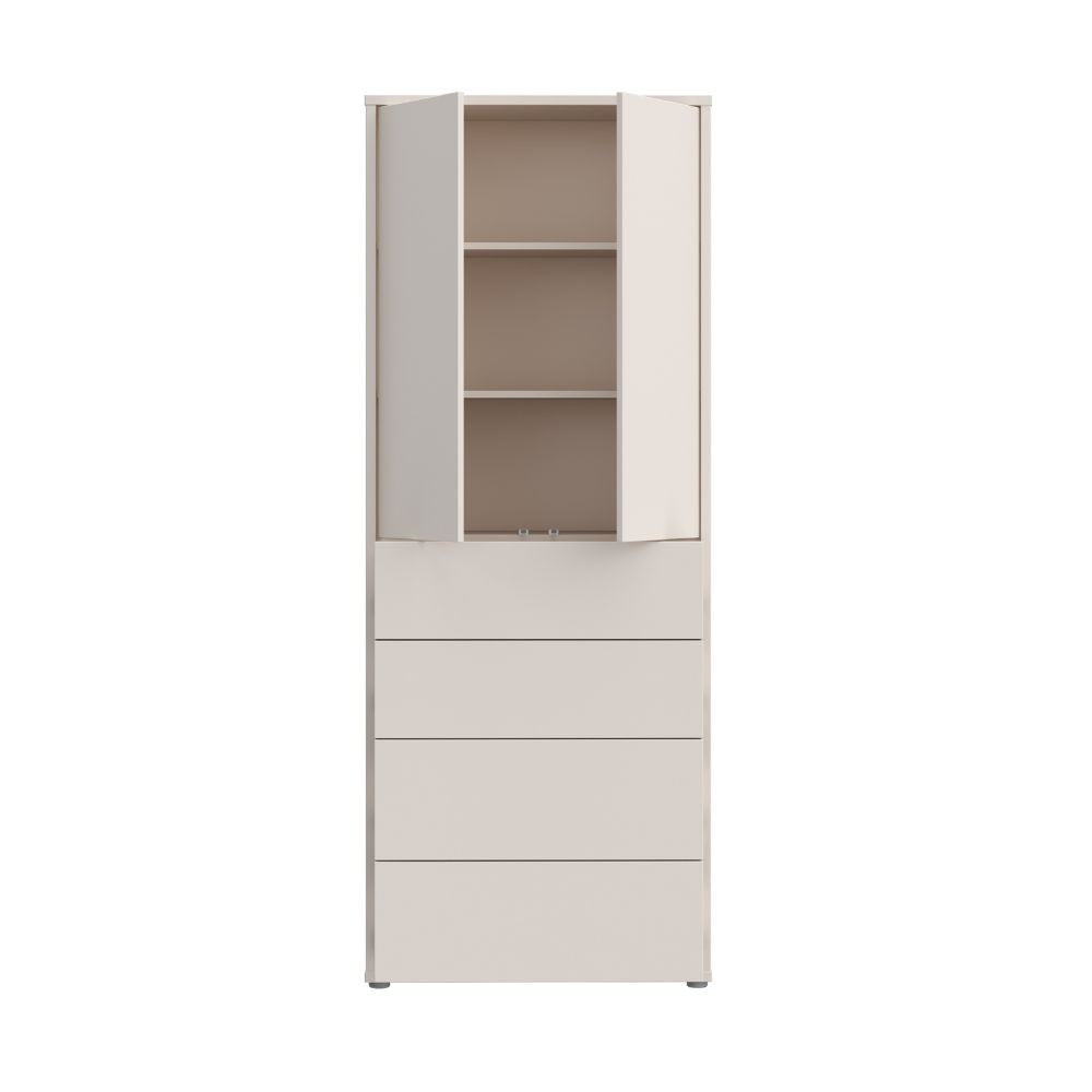Mobile multiuso Medea 4 cassetti e 2 ante colore cashmere