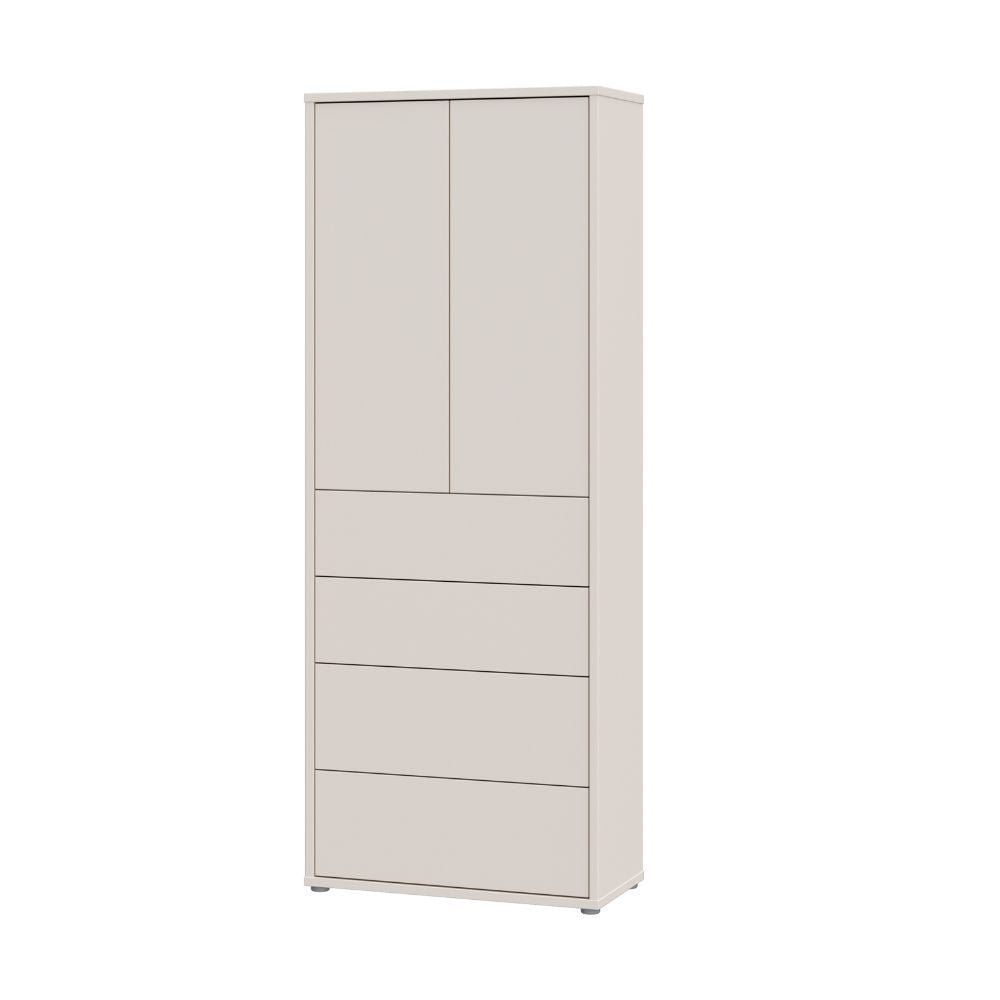 Mobile multiuso Medea 4 cassetti e 2 ante colore cashmere