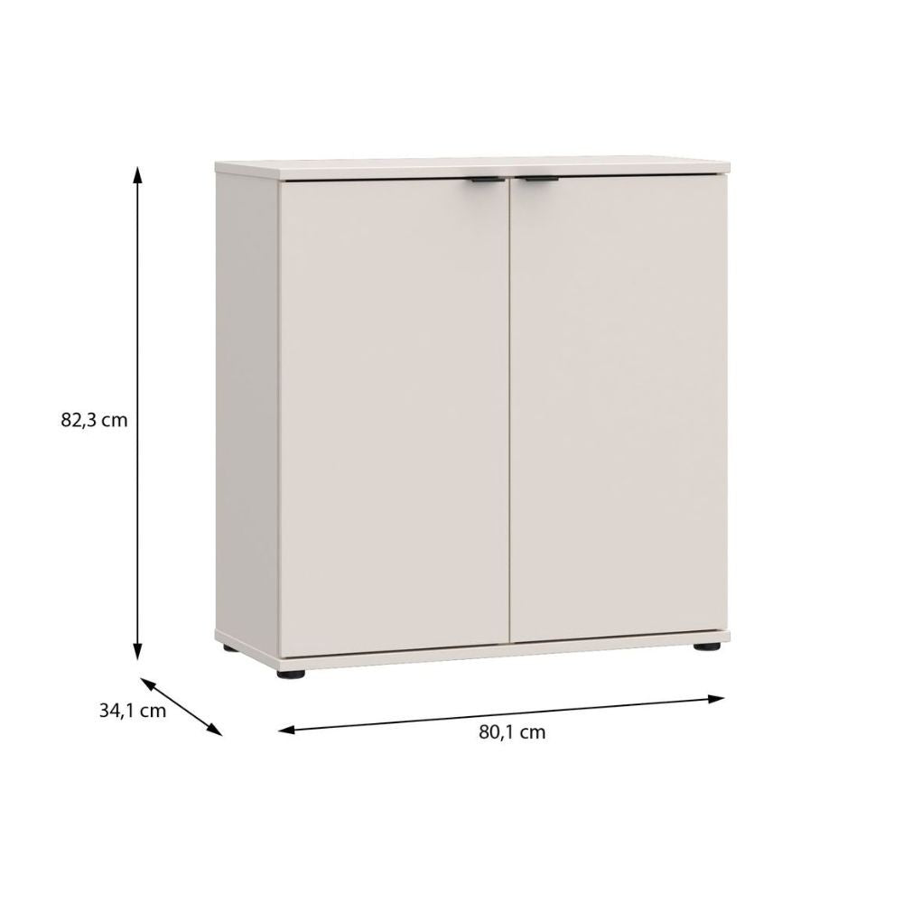 Mobile multiuso Segno con due ante  L 80 cm. colore cashmere
