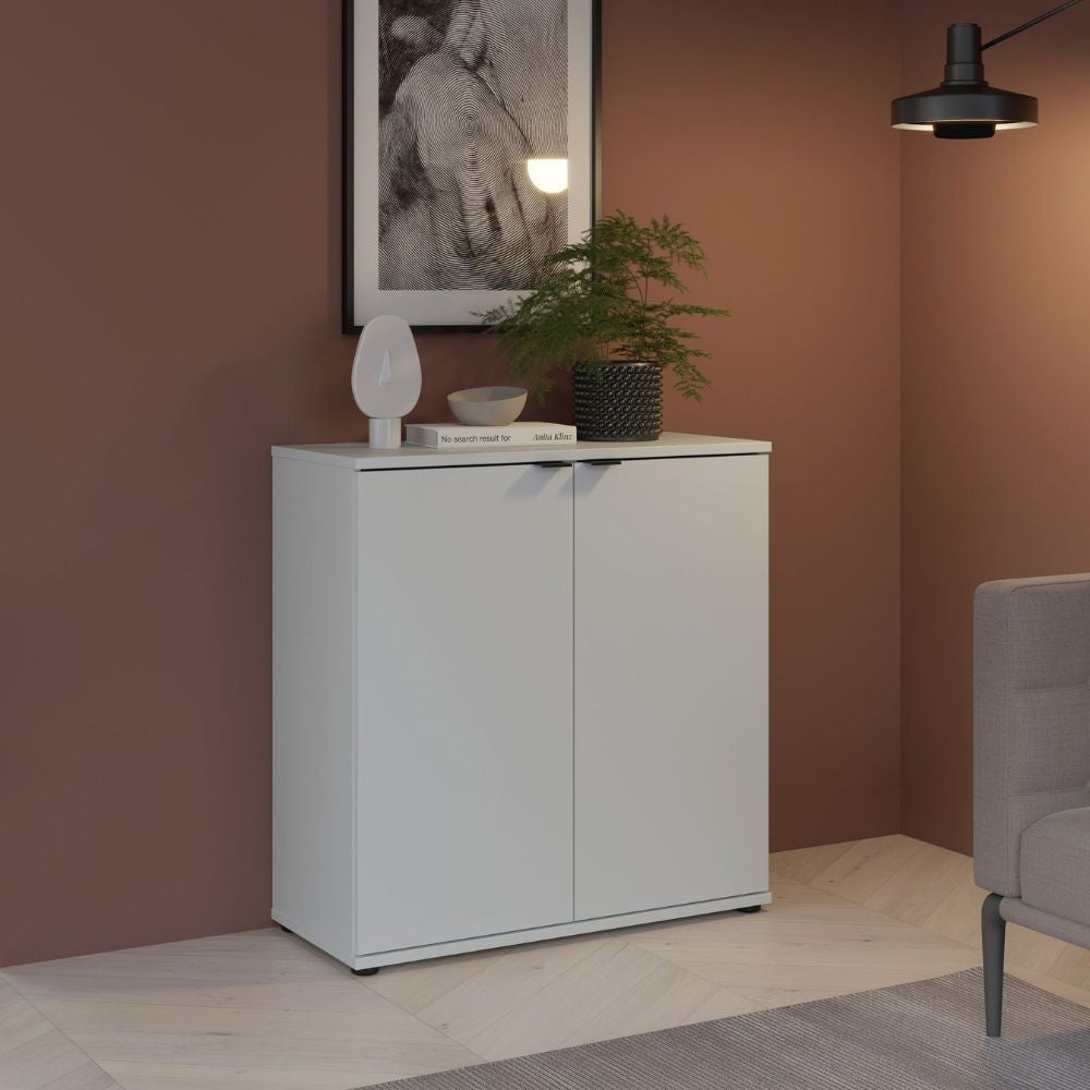 Mobile multiuso Segno con due ante  L 80 cm. colore grigio chiaro