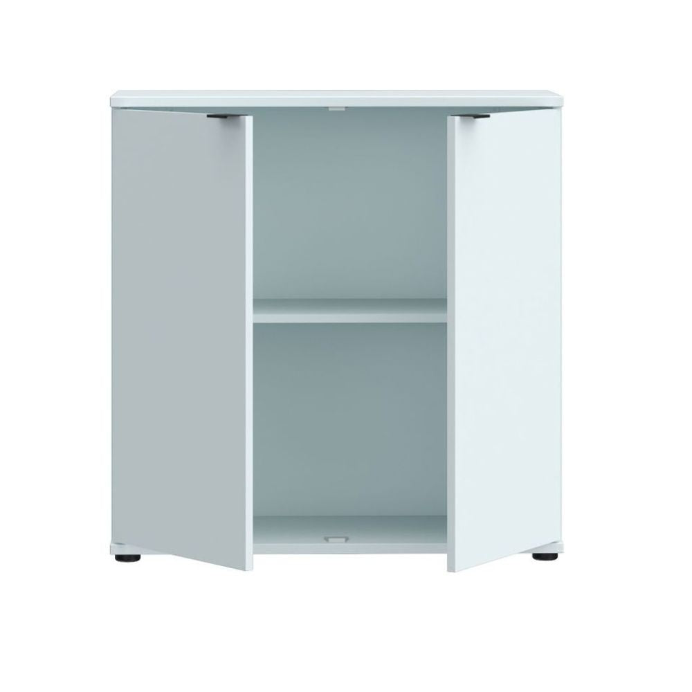 Mobile multiuso Segno con due ante  L 80 cm. colore grigio chiaro