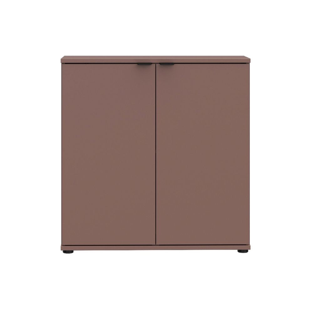 Mobile multiuso Segno con due ante  L 80 cm. colore terracotta