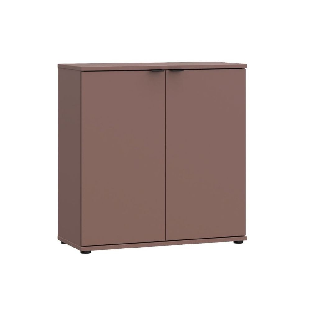 Mobile multiuso Segno con due ante  L 80 cm. colore terracotta