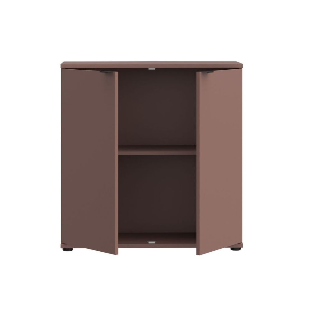 Mobile multiuso Segno con due ante  L 80 cm. colore terracotta