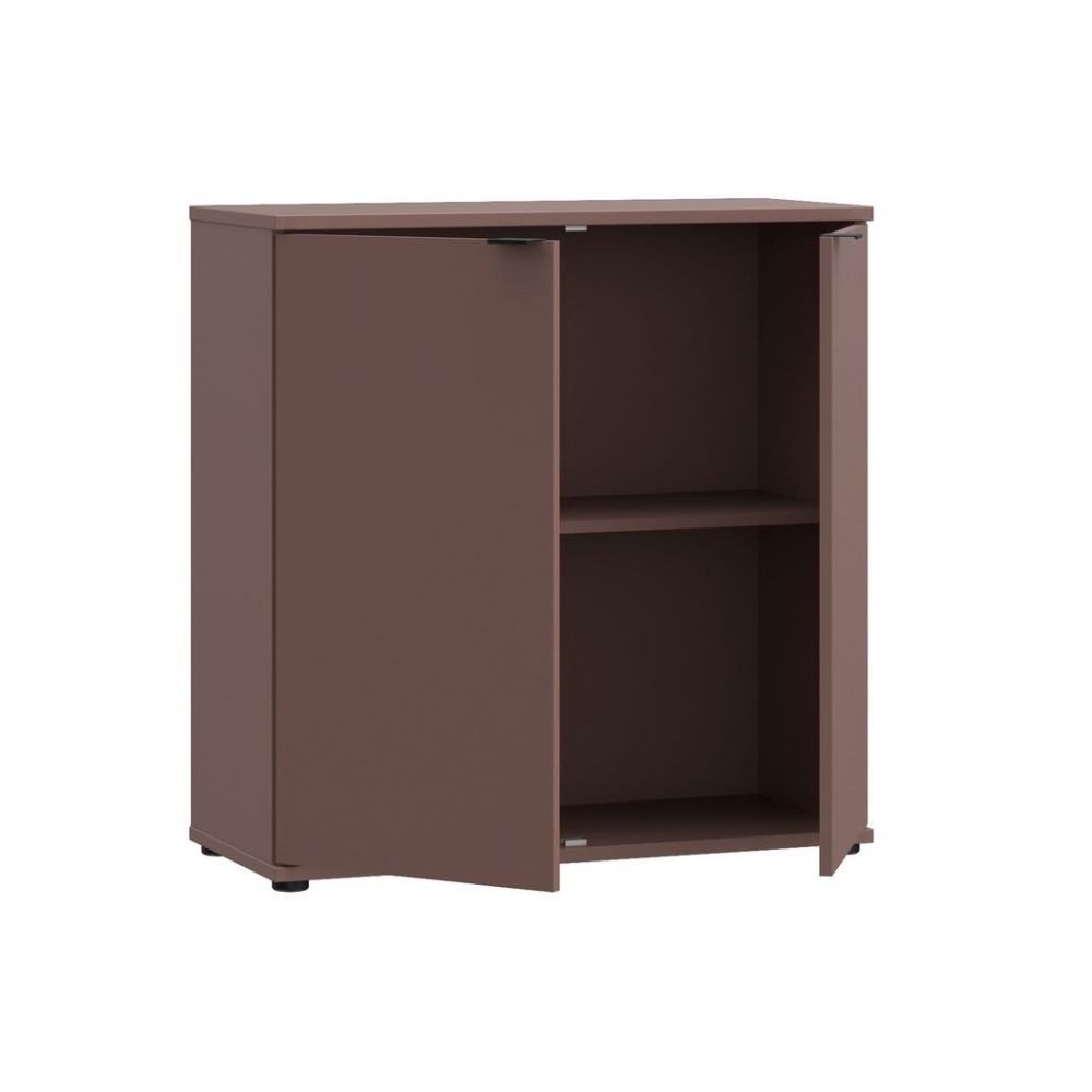 Mobile multiuso Segno con due ante  L 80 cm. colore terracotta