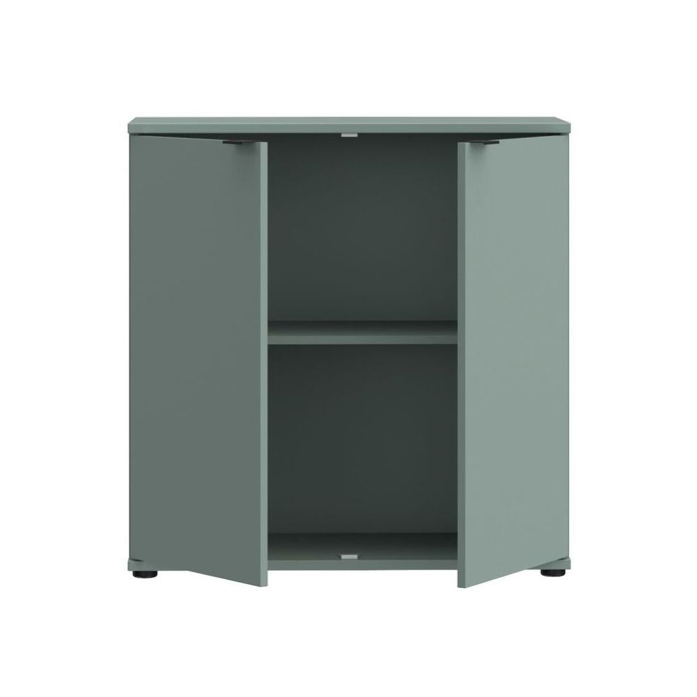 Mobile multiuso Segno con due ante  L 80 cm. colore verde salvia