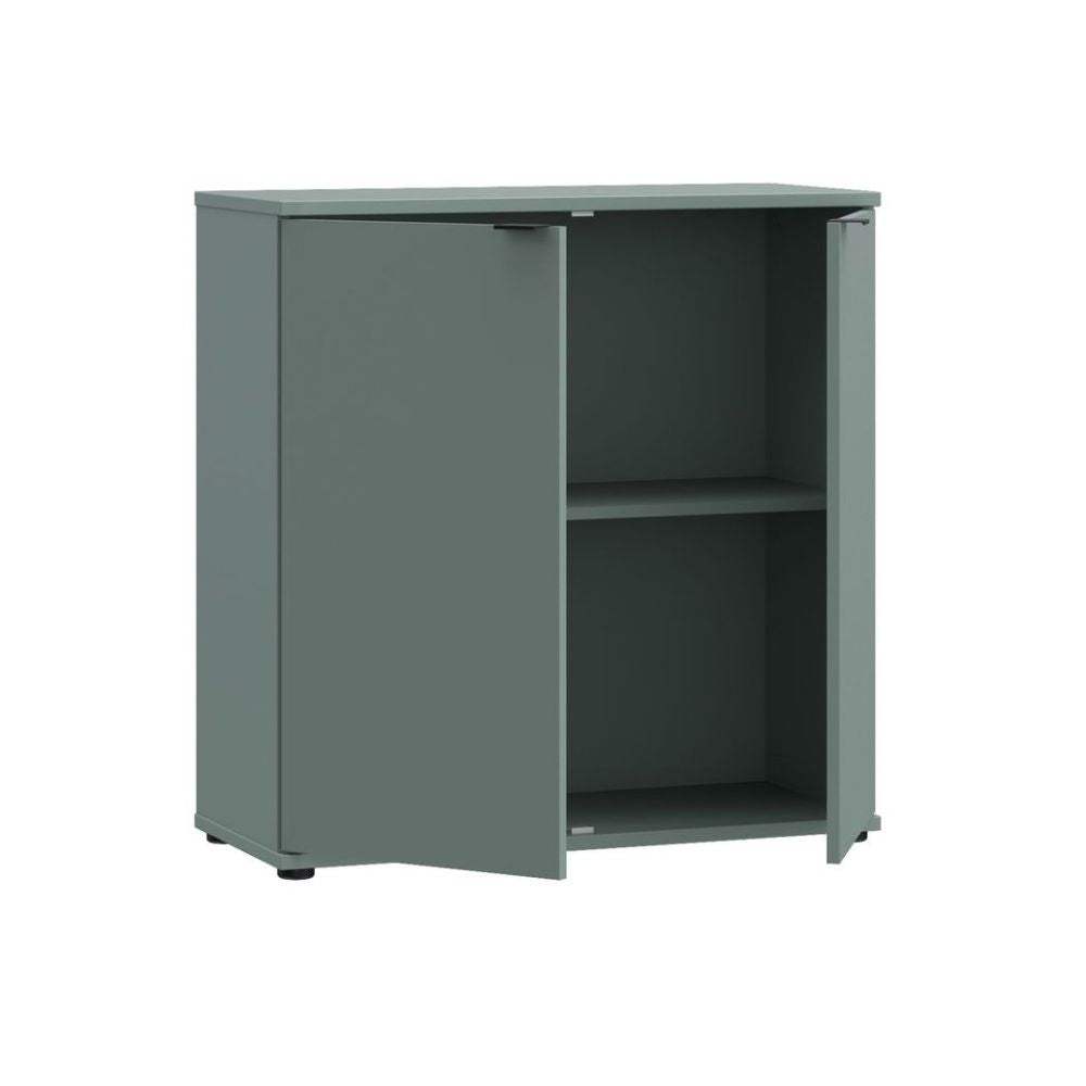 Mobile multiuso Segno con due ante  L 80 cm. colore verde salvia