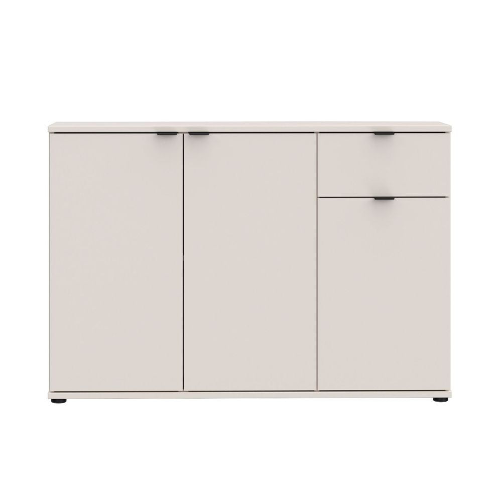 Mobile multiuso Segno con tre ante e 1 cassetto L 120 cm colore cashmere