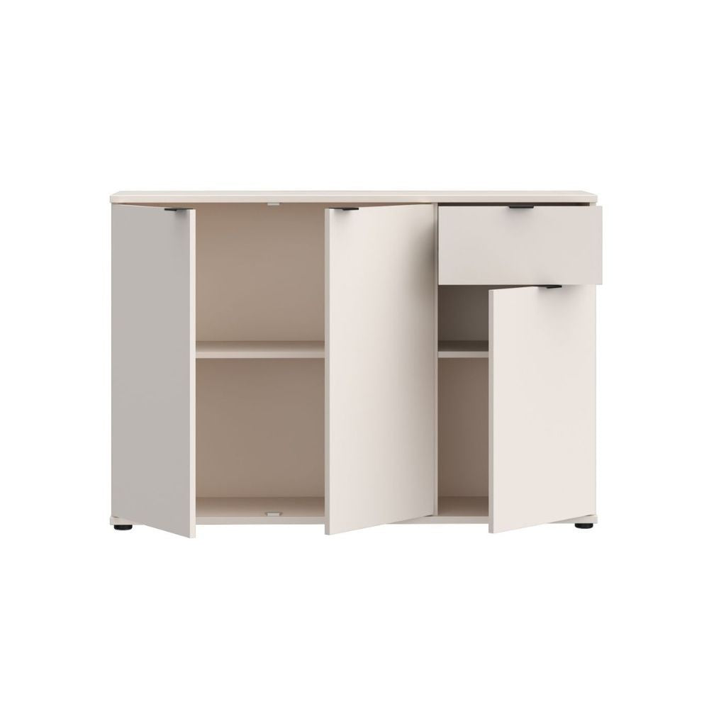 Mobile multiuso Segno con tre ante e 1 cassetto L 120 cm colore cashmere