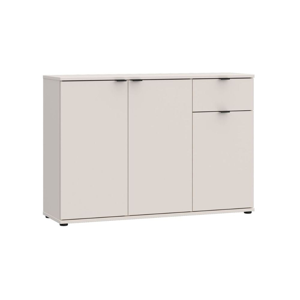Mobile multiuso Segno con tre ante e 1 cassetto L 120 cm colore cashmere