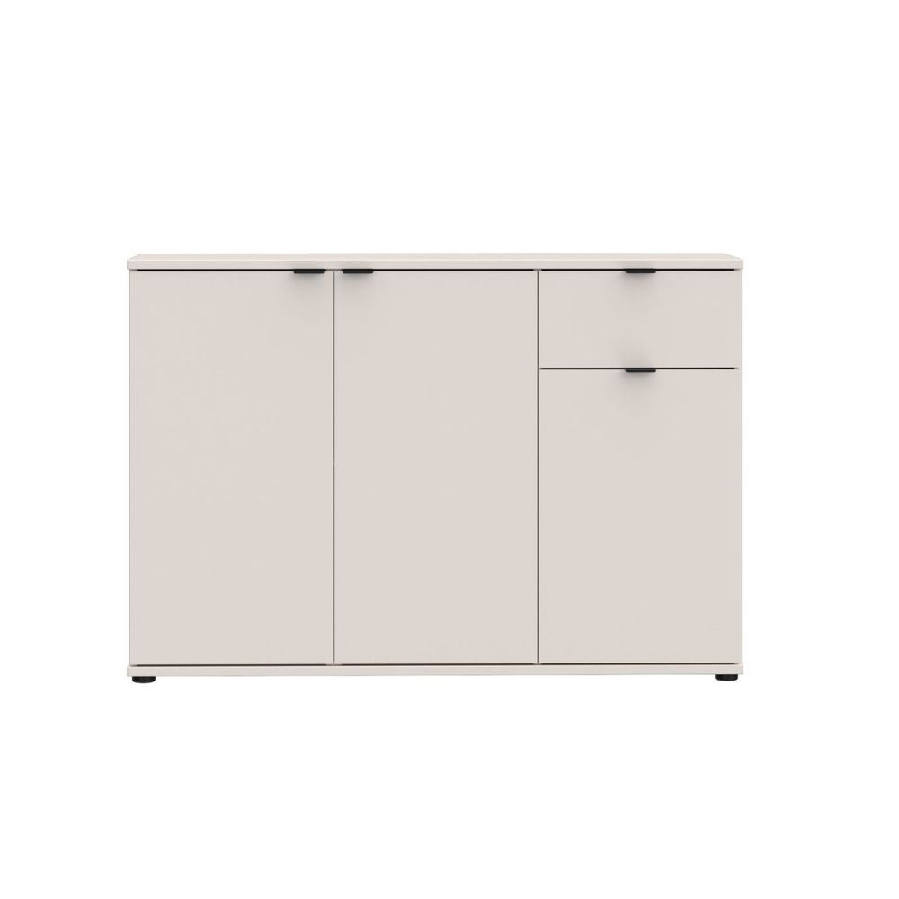 Mobile multiuso Segno con tre ante e 1 cassetto L 120 cm colore cashmere