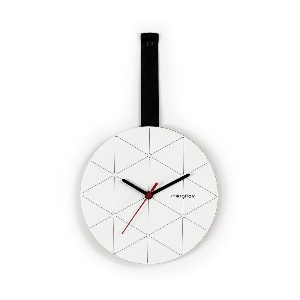 Orologio da parete Minuetto nero e bianco MT192101