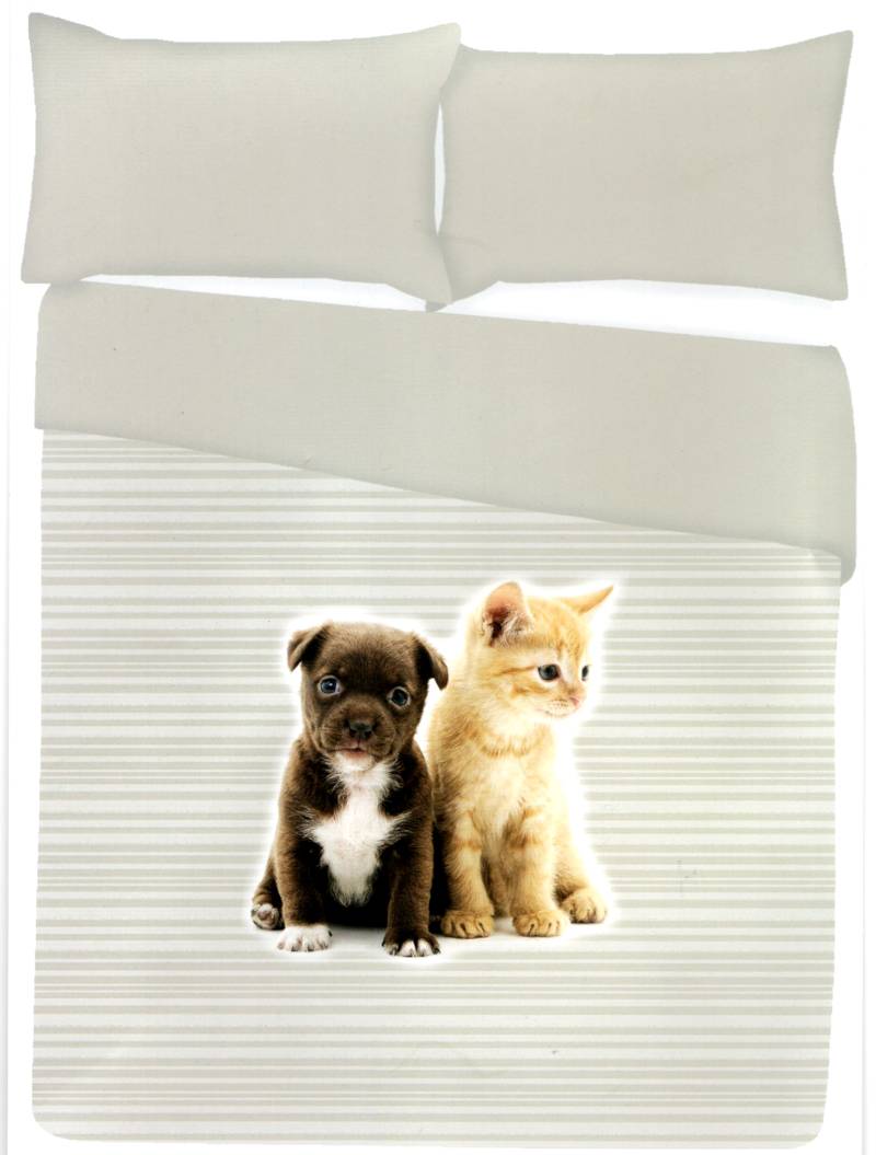 Parure SaccoCopripiumino Digitale letto matrimoniale Animali scatola idea regalo - Milano 7 Arte e Design