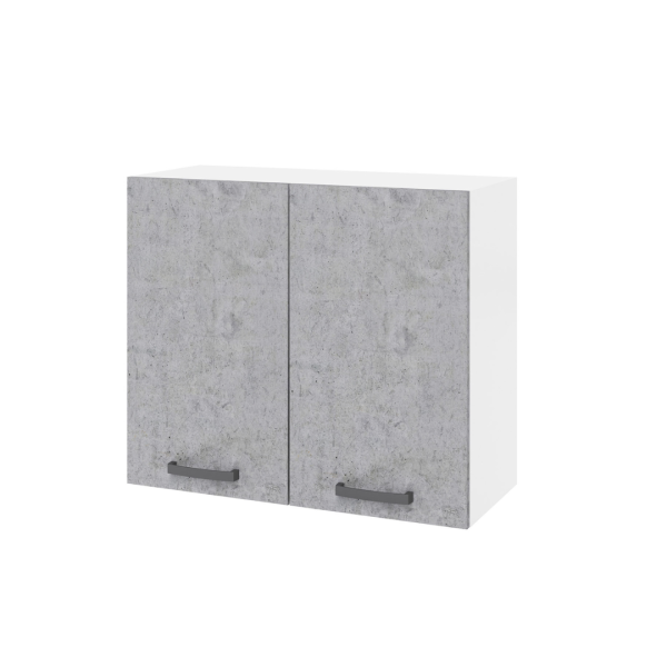 Pensile cucina 80x32x72H cm. 2 ante cemento