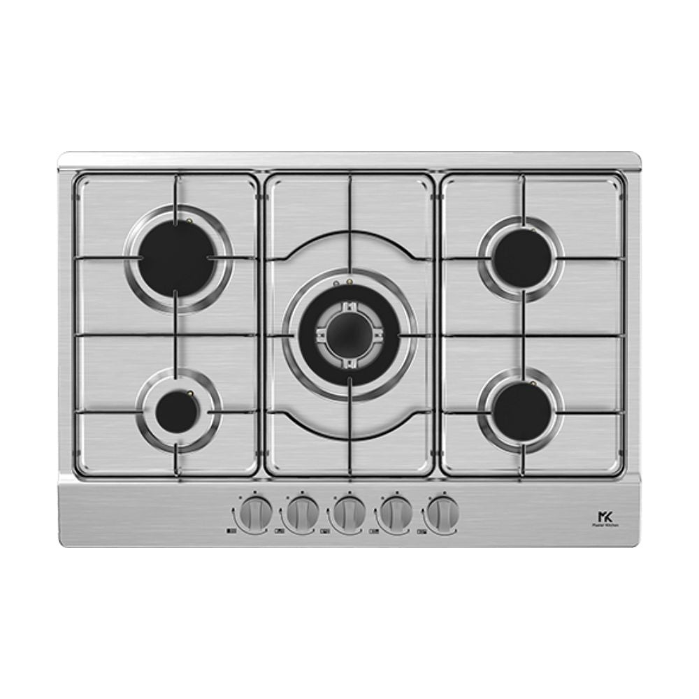 Piano cottura a gas Master Kitchen MKHG 75 E XS da incasso 5 fuochi 75 cm inox