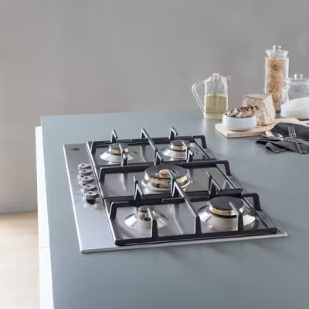 Piano cottura Bertazzoni P755CPROX a gas da 75 cm. 5 zone con dual wok centrale inox