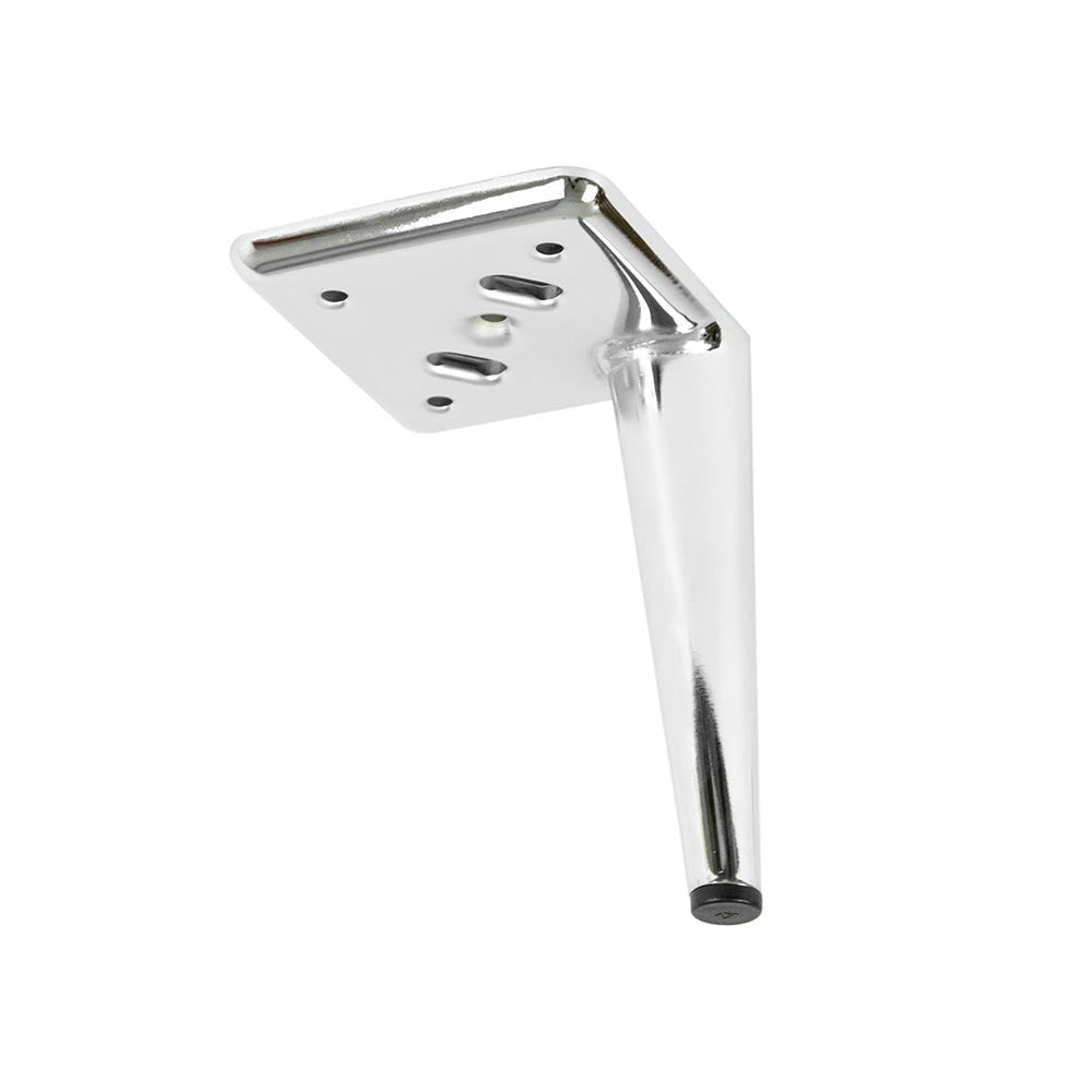 Piede in metallo Ago17 per mobili e complementi d'arredo H 17cm. cromato