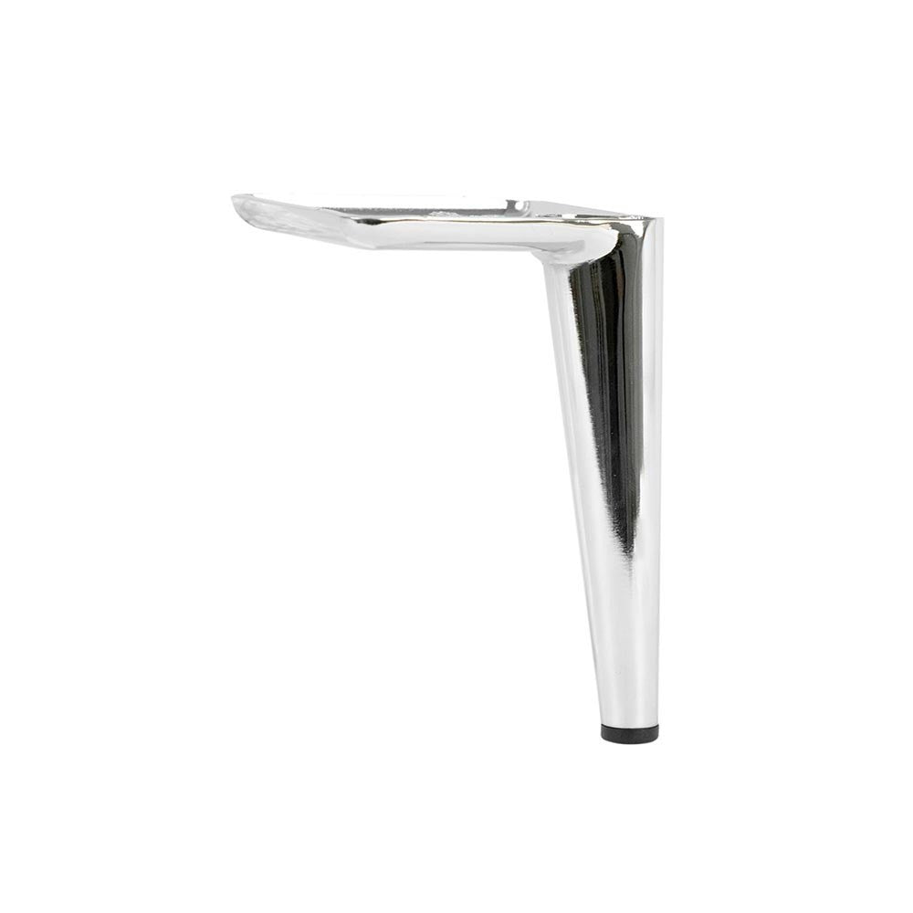 Piede in metallo Ago17 per mobili e complementi d'arredo H 17cm. cromato
