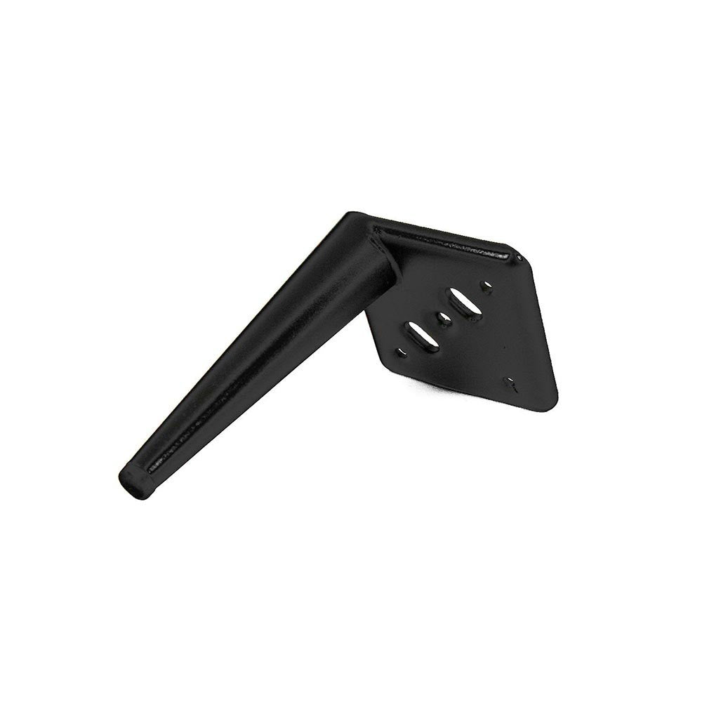 Piede in metallo Ago17 per mobili e complementi d'arredo H 17cm. nero opaco