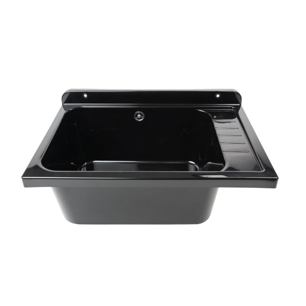 Pilozzo a muro 2051FNSCAT con kit di scarico autopulente 58x38 cm. colore nero