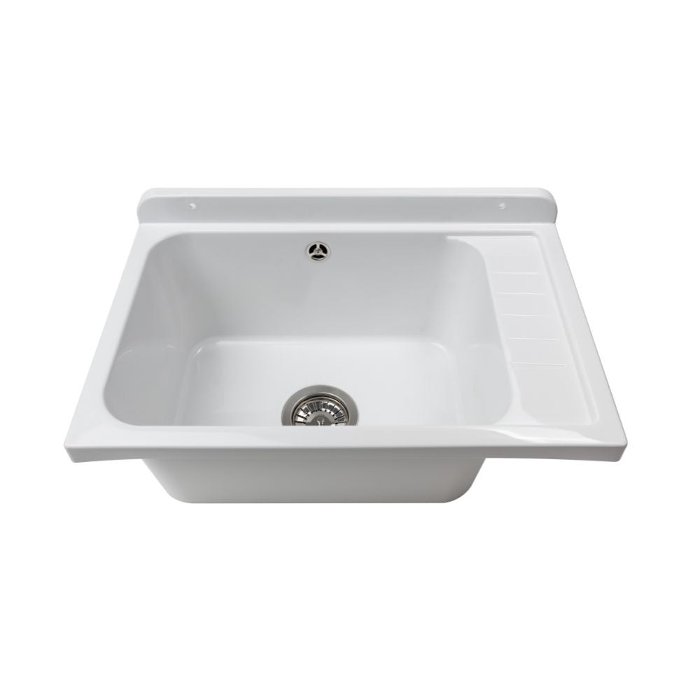 Pilozzo a muro 2051FSCAT con kit di scarico autopulente 58x38 cm. colore bianco