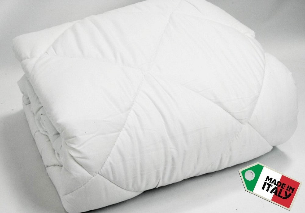 Piumino Bianco letto 1 piazza e 1/2 microfibra anallergico made in Italy - Milano 7 Arte e Design