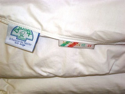 Piumino oca Bianco Invernale 4 stagioni letto Singolo Daunex Made Italy dal Trentino - Milano 7 Arte e Design