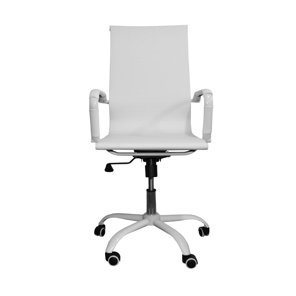 Poltrona da ufficio NuviaH con schienale altro colore bianco