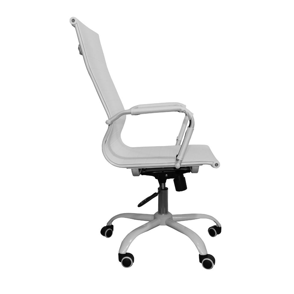 Poltrona da ufficio NuviaH con schienale altro colore bianco