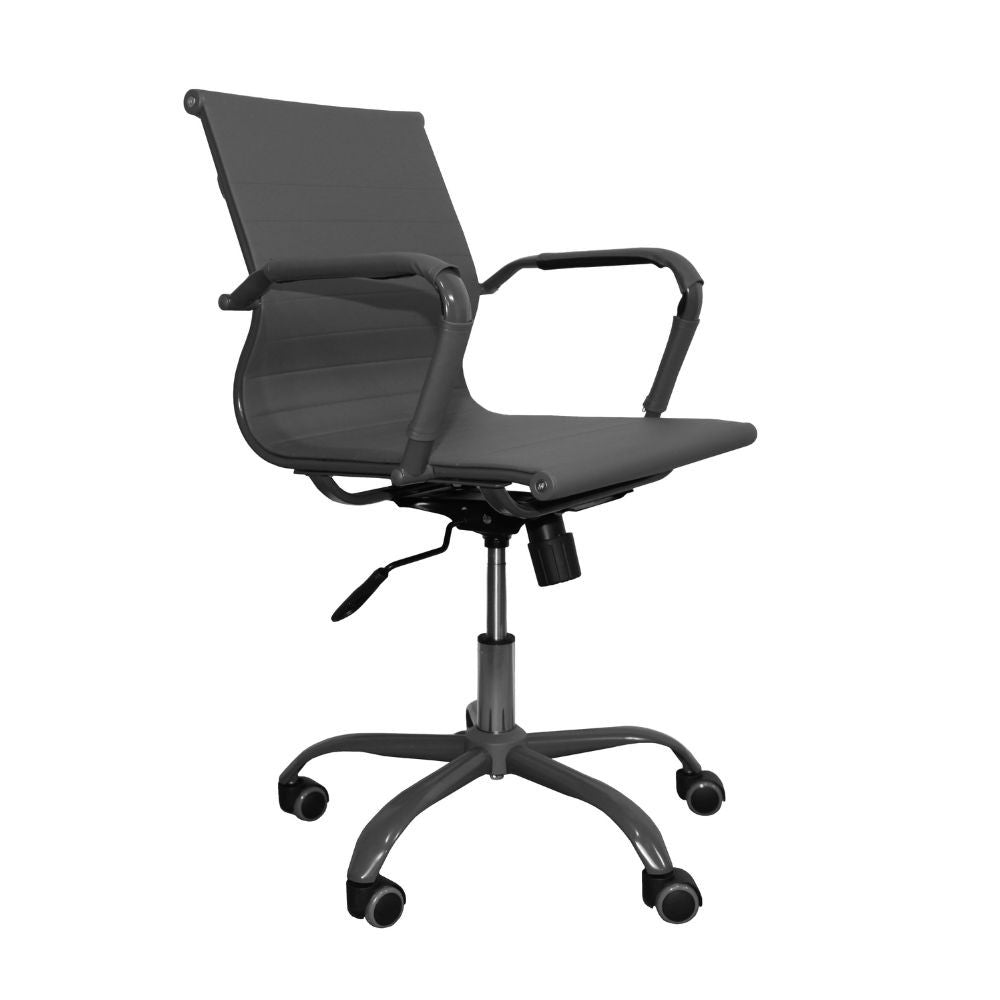 Poltrona da ufficio NuviaS con schienale basso colore grigio