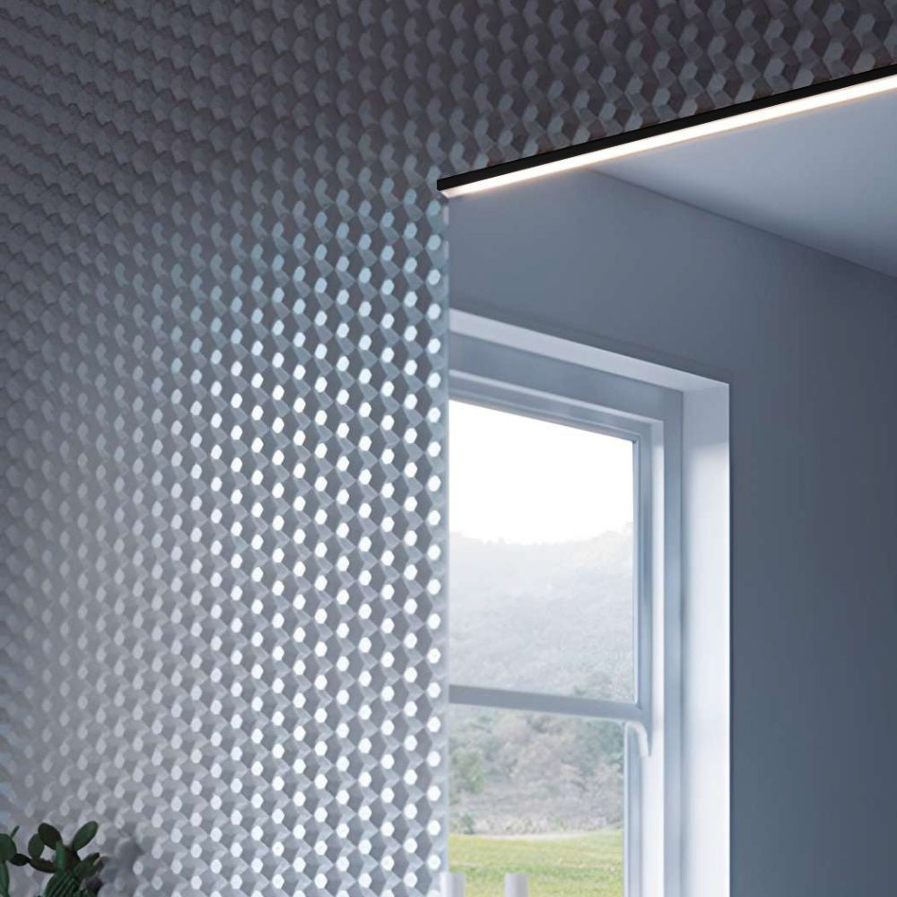 Profilo illuminazione LED Walk bagno 1000 mm nero opaco