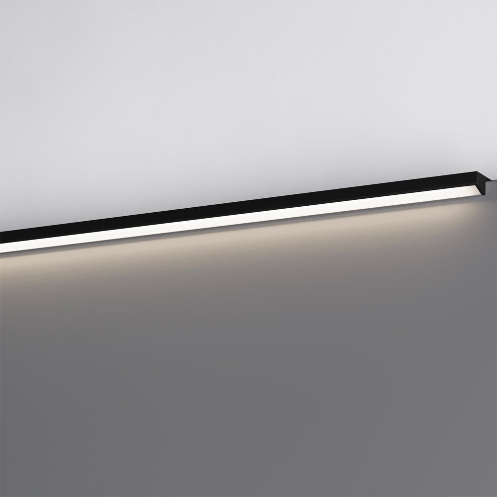 Profilo illuminazione LED Walk bagno 600 mm nero opaco
