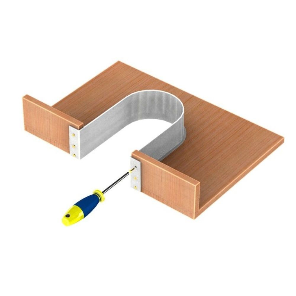 Protezione per sifone a forma di U Omega1 colore grigio
