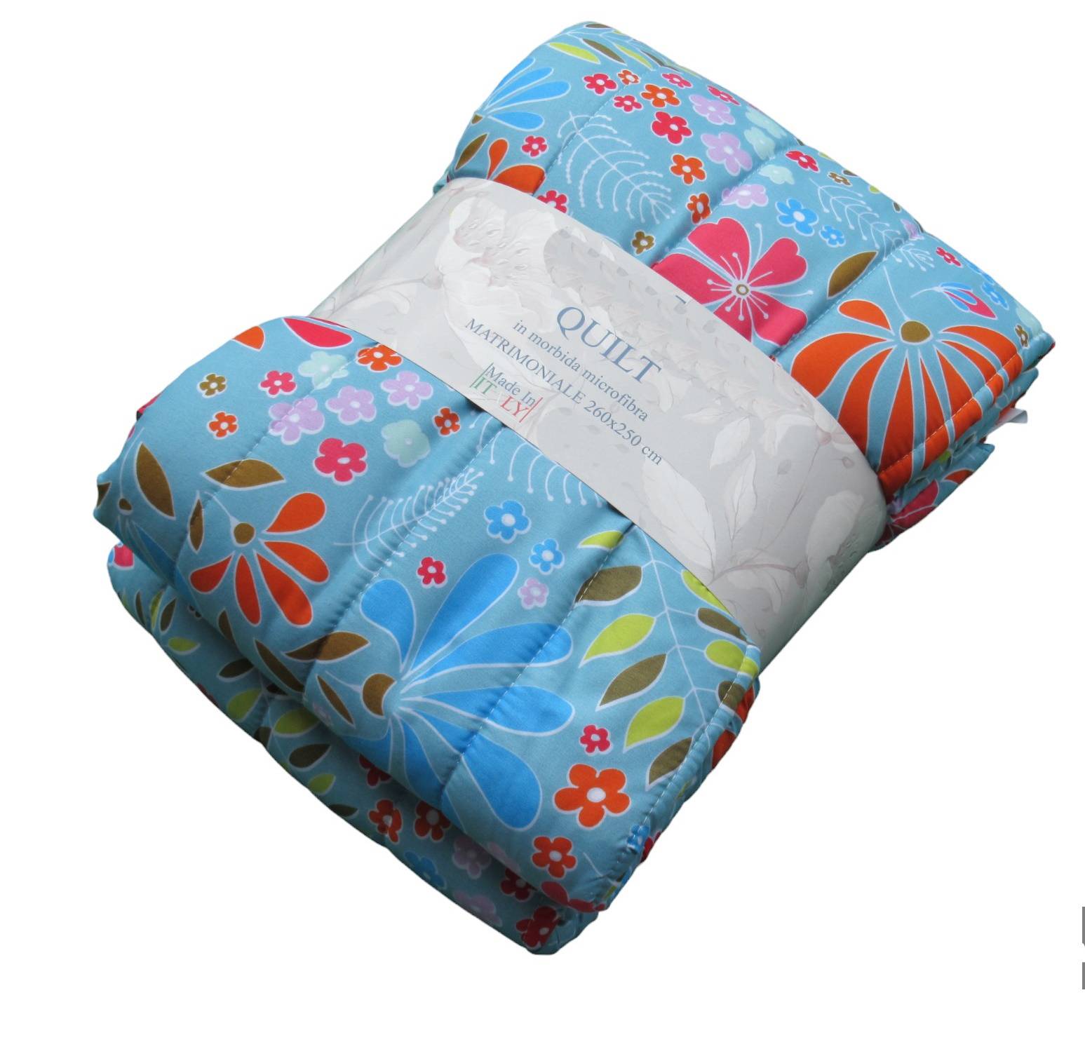 Quilt primaverile/estivo/autunnale copri letto 2 piazze made in Italy - Milano 7 Arte e Design